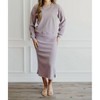Women's Oversized Ribbed Sweater - Mikarose - 2 of 3