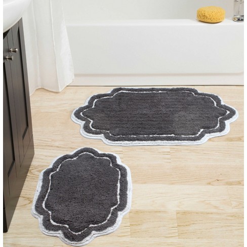 2pc Pebbles Bath Rug Set Dark Gray - Chesapeake Merchandising : Target