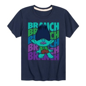 Boys' - Trolls - Branch Stacked Short Sleeve Graphic T-Shirt - 1 of 4