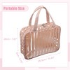 Unique Bargains Large Capacity PVC Clear Zipper Makeup Bag Organizers 1 Pc - 2 of 4