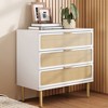 AMERLIFE  Rattan Boho  Dresser with Rubberwood Legs - 3 of 4