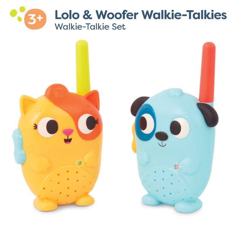 B. toys Walkie-Talkie Set Lolo &#38; Woofer Walkie-Talkies, 4 of 11