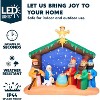 Joyfy 8 FT Long Christmas Inflatables Decoration, Christmas Nativity Scene Set with Built-in LEDs for Xmas Party Indoor Outdoor Yard Garden Lawn Decor - 3 of 4