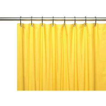 Kate Aurora Hotel Heavy Duty 10 Gauge Vinyl Shower Curtain Liners - Neon Yellow 72" x 72" Standard Shower Curtain LIner
