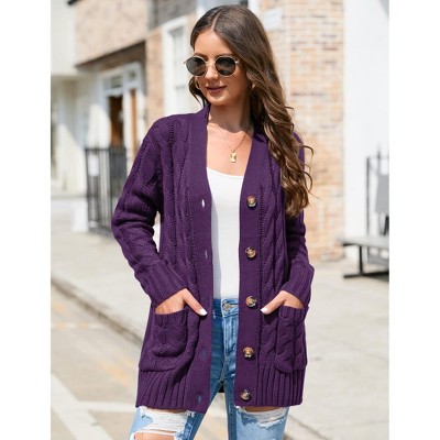 Purple Cardigan Sweater : Target