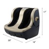 NAYSAYE Smart Leg and Foot Massager with Adjustable Intensity and Quiet Operation, Shiatsu and Vibration Massage for Home and Office Relaxation, Gold - 3 of 4