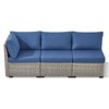 Outdoor Sectional Sofa Patio Furniture Sets with Thickened Cushions - 3 of 4