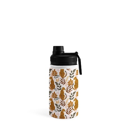 REUSABLE BPA FREE WILD ABOUT MY NANA CHEETAH PRINTED WATER BOTTLE, STRAW