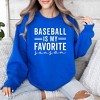 Simply Sage Market Women's Graphic Sweatshirt Baseball Is My Favorite Season - 2 of 3