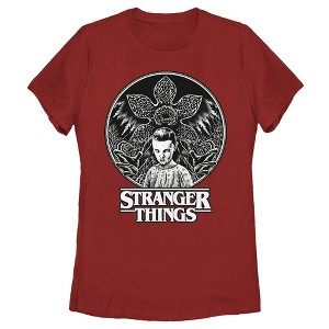 Women's Stranger Things Eleven Glowering Flower T-Shirt - 1 of 3