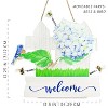 AuldHome Design Spring Summer Wood Door Hanger, Rustic Farmhouse 3D Wooden Wall Decoration Hanging Sign - 3 of 4