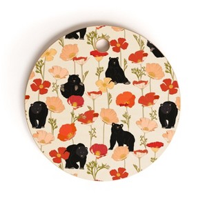Iveta Abolina California Poppies and Bears Cutting Board - Deny Designs - 1 of 3