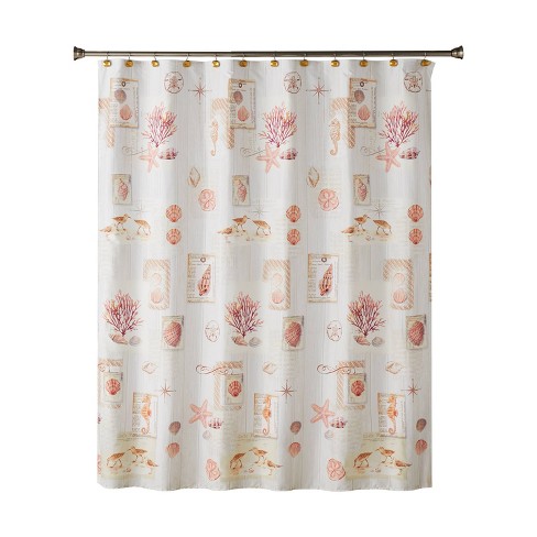 Rustic Seaside Fabric Shower Curtain, White Eyelet Shower Curtain Target