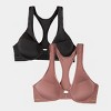 A Fresh Collection Game Changer Front and Back Close Racerback Bra 2 Pack - image 3 of 4