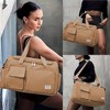 Luupatchy Carry On Weekender Backpack With Shoe Compartment, For Travel, Gym，Fishing, Travel Duffle Bag For Women, Men - 2 of 4