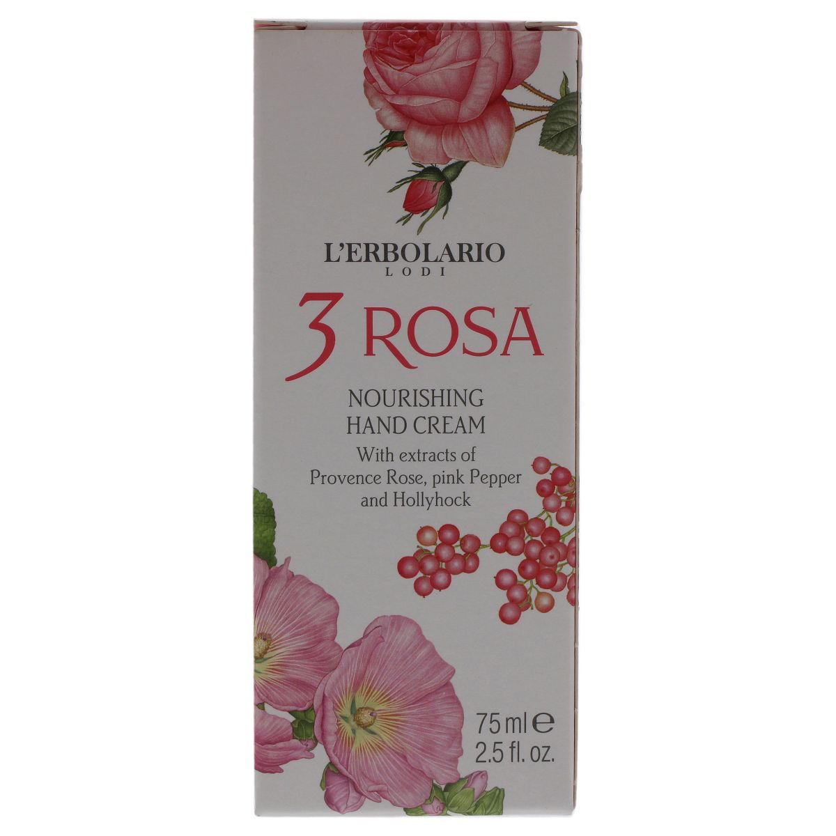 L'Erbolario 3 Rosa Nourishing Hand Cream - Hand Cream for Dry Skin - 2.5 oz - thumbnail 5