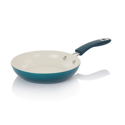 Teal 8-Piece Nonstick Aluminum Cookware Set with Ceramic Interior
