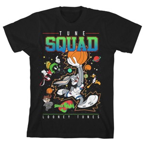 Space Jam Tune Squad Youth boys Black Graphic Tee - 1 of 2