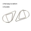 Unique Bargains Drop-Shaped Decorative Bookmark Metal Small Size Paper Clip 100 Pcs - 4 of 4