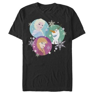 Men's Frozen Character Snowflakes T-Shirt - 1 of 4