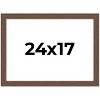 PosterPalooza | 24x17 Wide Barnwood Picture Frame, UV Acrylic, 6 Finishes - Grey, Brown, White, and Black - 2 of 4