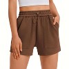 Pinspark Sweat Shorts for Women Casual Summer Athletic Short Elastic Waist Comfy Lounge Shorts Cute Bottoms with Pockets - 3 of 4