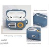 HTUTWOO Retro Radio AirPods Pro Case, Silicone Protective Cover with Finger Ring Keychain and Cleaner Kit - 3 of 4