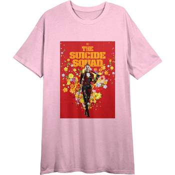Suicide Squad Movie 2021 Harley Quinn Poster Art Women's Light Pink T-shirt