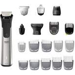 Philips Norelco Multigroom 9000 Men's Rechargeable Electric Trimmer - MG9510/60 - 21pc