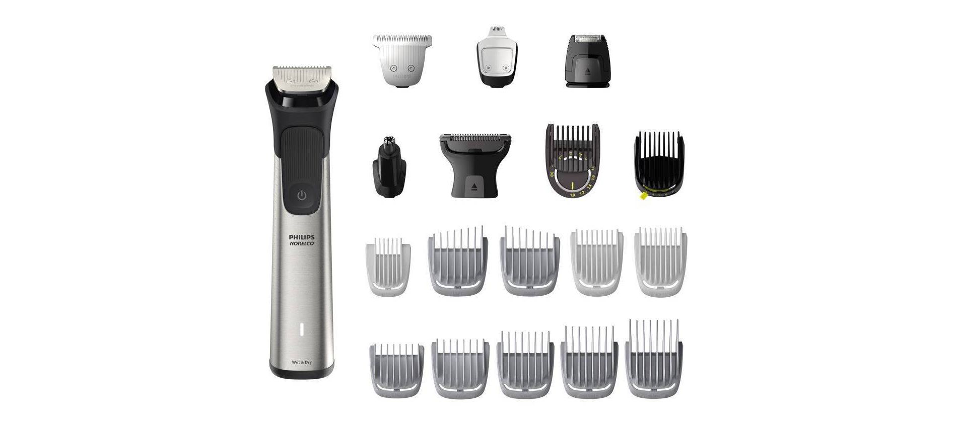 Philips Norelco Multigroom 9000 Men's Rechargeable Electric Trimmer - MG9510/60 - 21pc