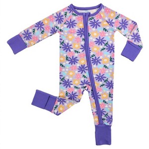 Girl Baby's Bamboo Sleeper Footies - Little One Shop - 1 of 4