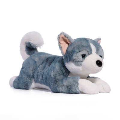 Toys R Us Siberian Husky Plush 15 Realistic Puppy Dog Stuffed Animal SOFT