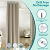Room Divider No Drilling Curtain Rods Heavy Duty Floor to Ceiling Hanging Wall Divider Tension Partition Room Separator - 2 of 4