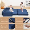 8-Piece Modular Kids Play Couch, Child Sectional Fort Building Sofa for Boys and Girls, Modular High Density Foam Convertible Couch Sofa Indoor - 3 of 4