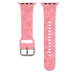 HTUTWOO Cartoon Engraved Apple Watch Band, Cute Soft Sport Silicone Strap 38/40/41/42/44/45/49mm for iWatch Series 10 9 8 7 6 5 4 3 2 1 SE Ultra - 1 of 4