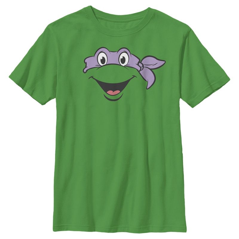 Boy's Teenage Mutant Ninja Turtles Donatello Face T-Shirt, 1 of 4
