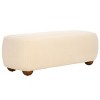 Whitley Rectangular Ottoman With Wood Legs - OTT1302 - Safavieh - 2 of 4