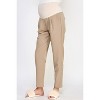 Hello Miz Women's Relax Fit Over The Belly Maternity Pants - 2 of 4
