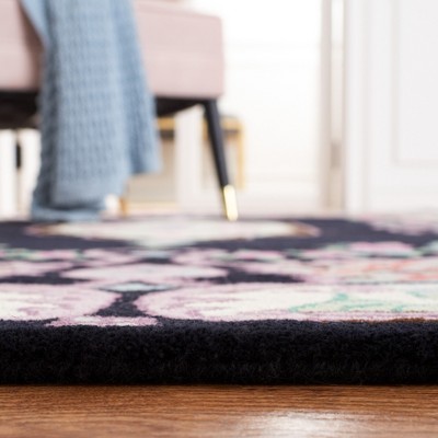 Bellagio Black and Ivory Hand Tufted Wool Area Rug