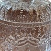 Slickblue Ribbed Glass Jar with Lid, Clear 4x4x5 in for Candy, Jewelry, or Bath Storage - 3 of 3