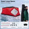 AMERLIFE Insulated Pop-Up Ice Fishing Tent, 3-Layer Oxford Fabric Ice Shanty with Waterproof Cover, Chimney Vent, Anchors, Ropes, and Carry Bag - 2 of 4