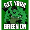 Men's Marvel St. Patrick's Day Hulk Green On T-Shirt - image 2 of 4