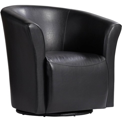 Studio 55d keller bonded leather swivel club chair new arrivals