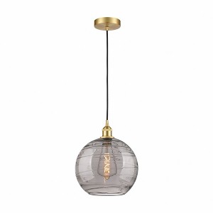 Athens Deco Swirl - 1 Light Mini Pendant In Industrial Style-14.75 Inches Tall and 12 Inches Wide - 1 of 1