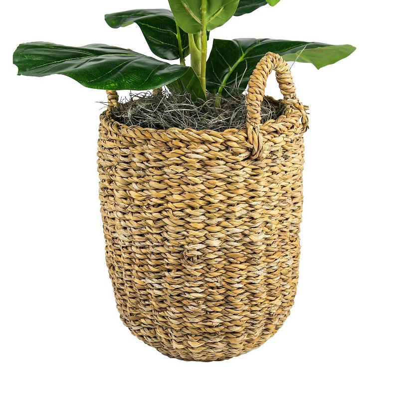 30&#34; x 16&#34; Artificial Fig Plant in Basket with Handles - LCG Florals, 4 of 12