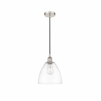 Edison Dome - 1 Light Cord Hung Mini Pendant In Industrial Style-12.25 Inches Tall and 9 Inches Wide