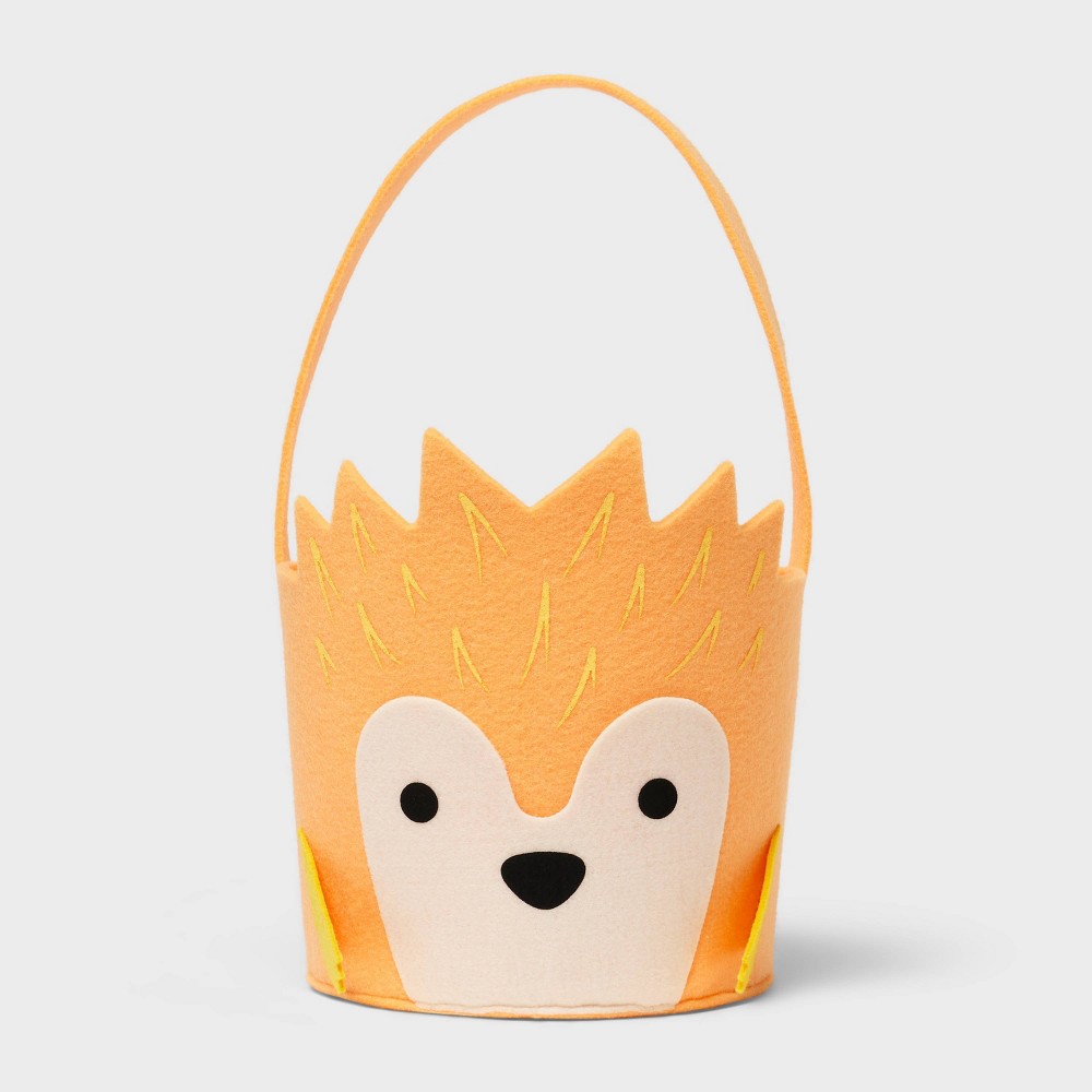 Easter Felt Shark Hedgehog Basket Yellow - Spritz™