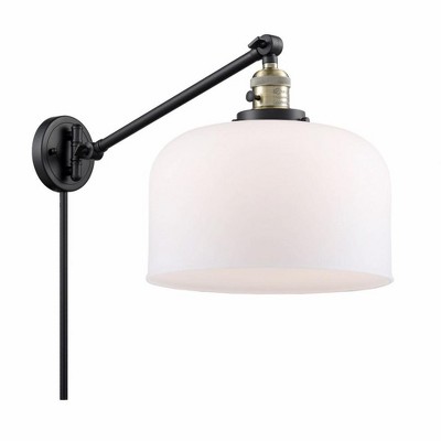 Bell - 1 Light Swing Arm Wall Sconce In Industrial Style-13 Inches Tall and 12 Inches Wide