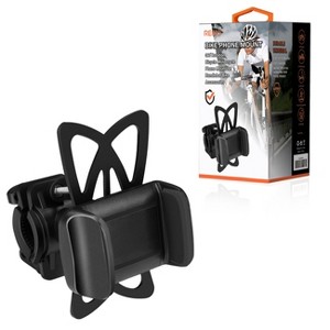 Reiko Universal Bicycle Phone Mount Adjustable Fits Cradle Clamp Handlebar Holder - 1 of 4