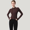 Anna-Kaci Active Women's Long Sleeve Full Zip Athletic Jacket with Thumbholes and Fitted Silhouette - 2 of 4